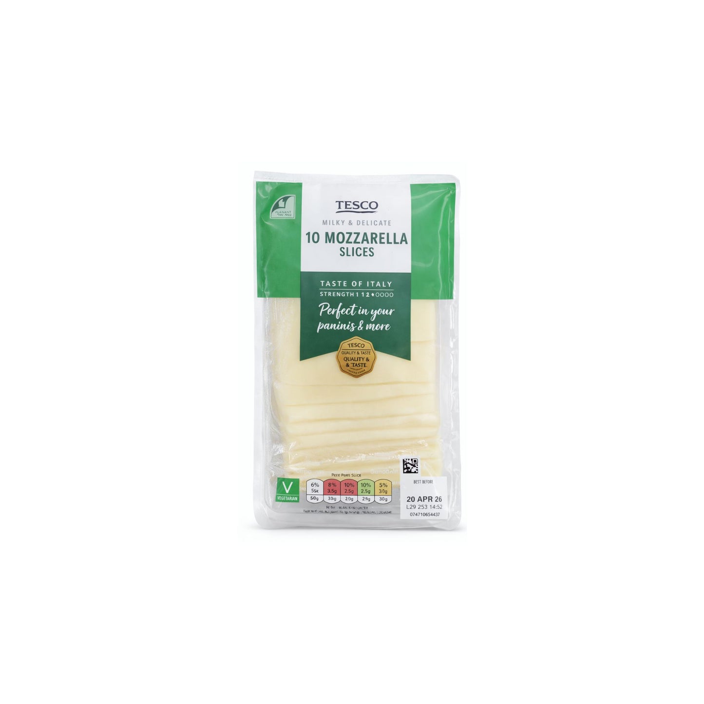 Tesco Mozzarella Slices 250G