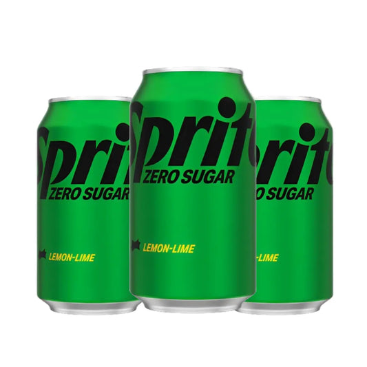Coca-cola Sprite Zero Sugar Imported Soft Drink Can, 330ml (Pack of 3)