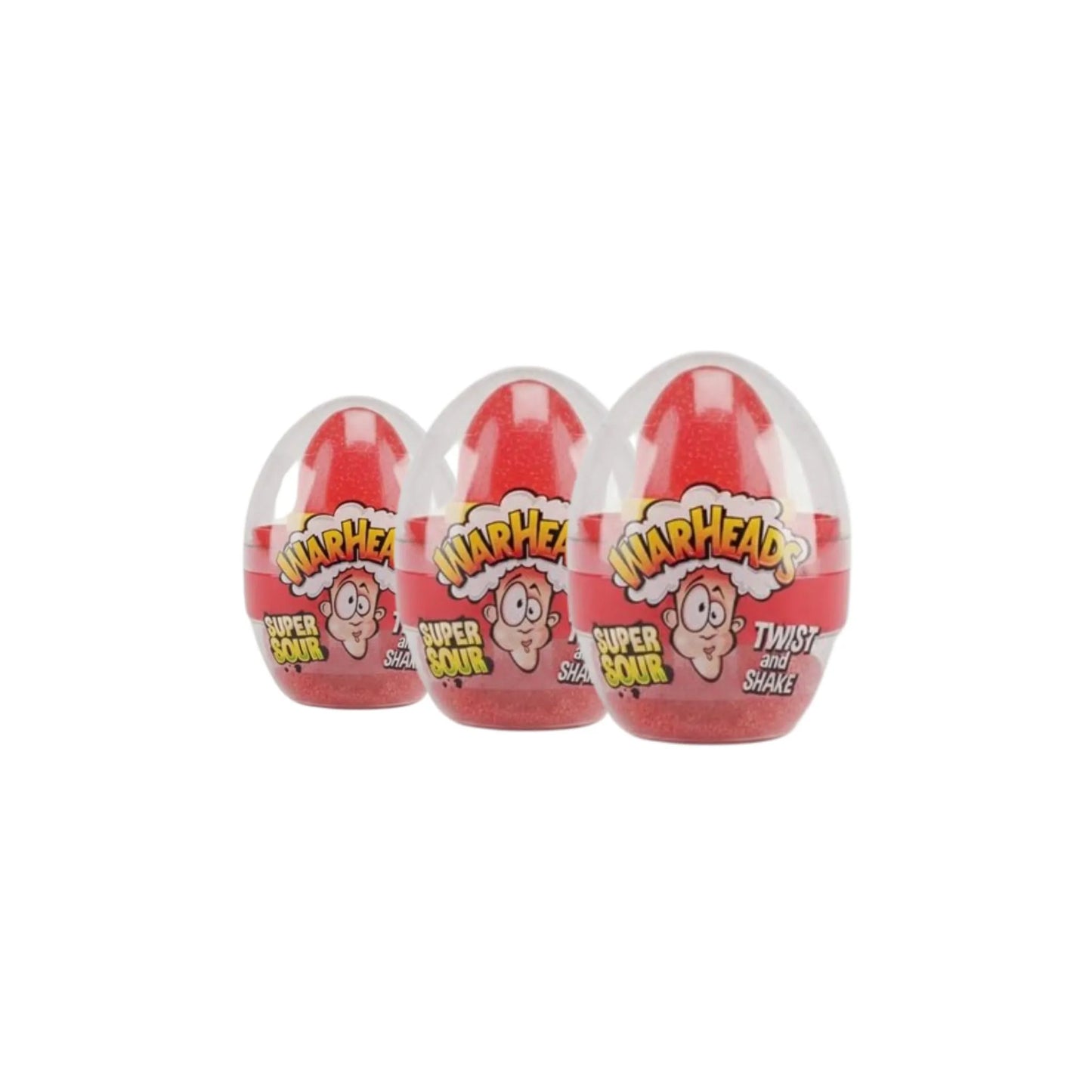 WarHeads Super Sour Twist and Share Candy, Strawberry Flavour 18g (Pack of 3)