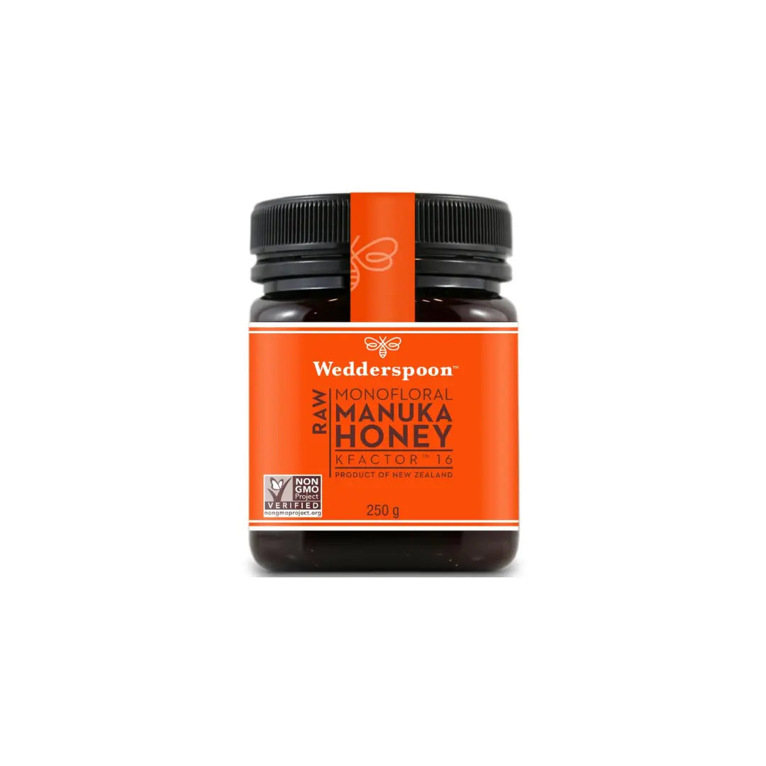 Wedderspoon 100% Raw Premium Manuka Honey KFactor 16+ 250g