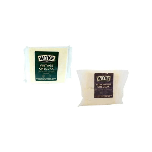 Wyke Vintage Cheddar Cheese 200g + Wyke Extra Mature Cheddar Cheese 200g (Combo Pack)
