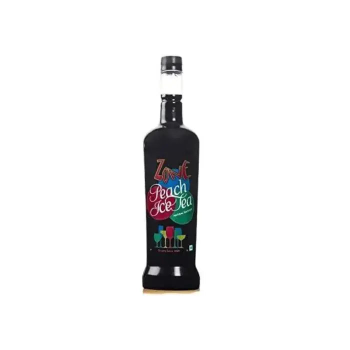 ZONE Peach Ice Tea Flavoured Syrup, 1000ml Bottle
