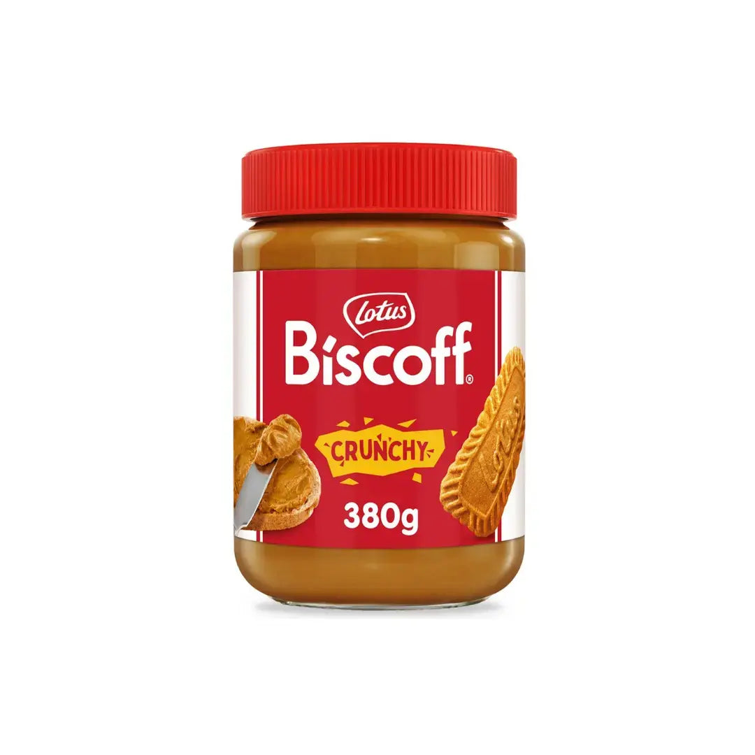 Lotus Biscoff Crunchy Spread 380g biscuit butter with crunchy pieces for toast desserts