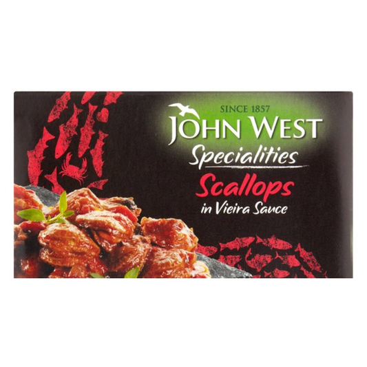 luckystore Canned Foods John west scallops in viera sauce 111g