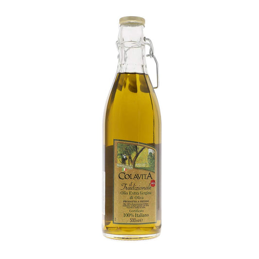 luckystore Imported extra virgin olive oil Colavita il Tradizionale Italian Unfiltered Extra Virgin Olive Oil 500ml