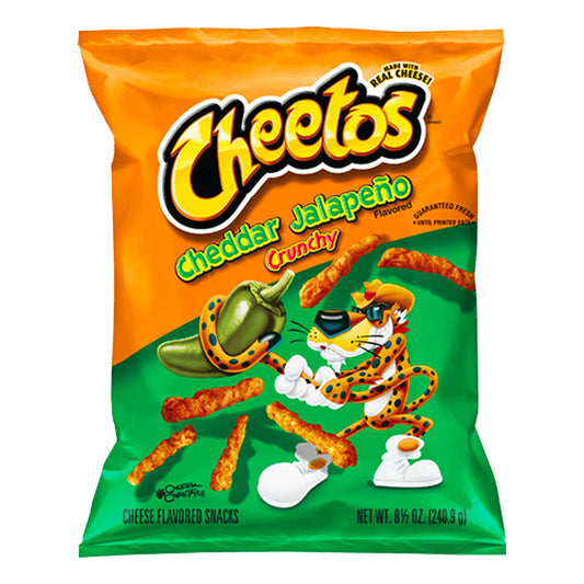 luckystore  imported chips  Cheetos Cheddar Jalapeno Crunchy chips 226.8g