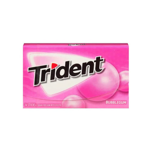 Buy Trident Sugar Free Bubblegum Flavor Chewing Gum
