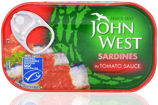 John West Sardines in Tomato Sauce, 120g Box