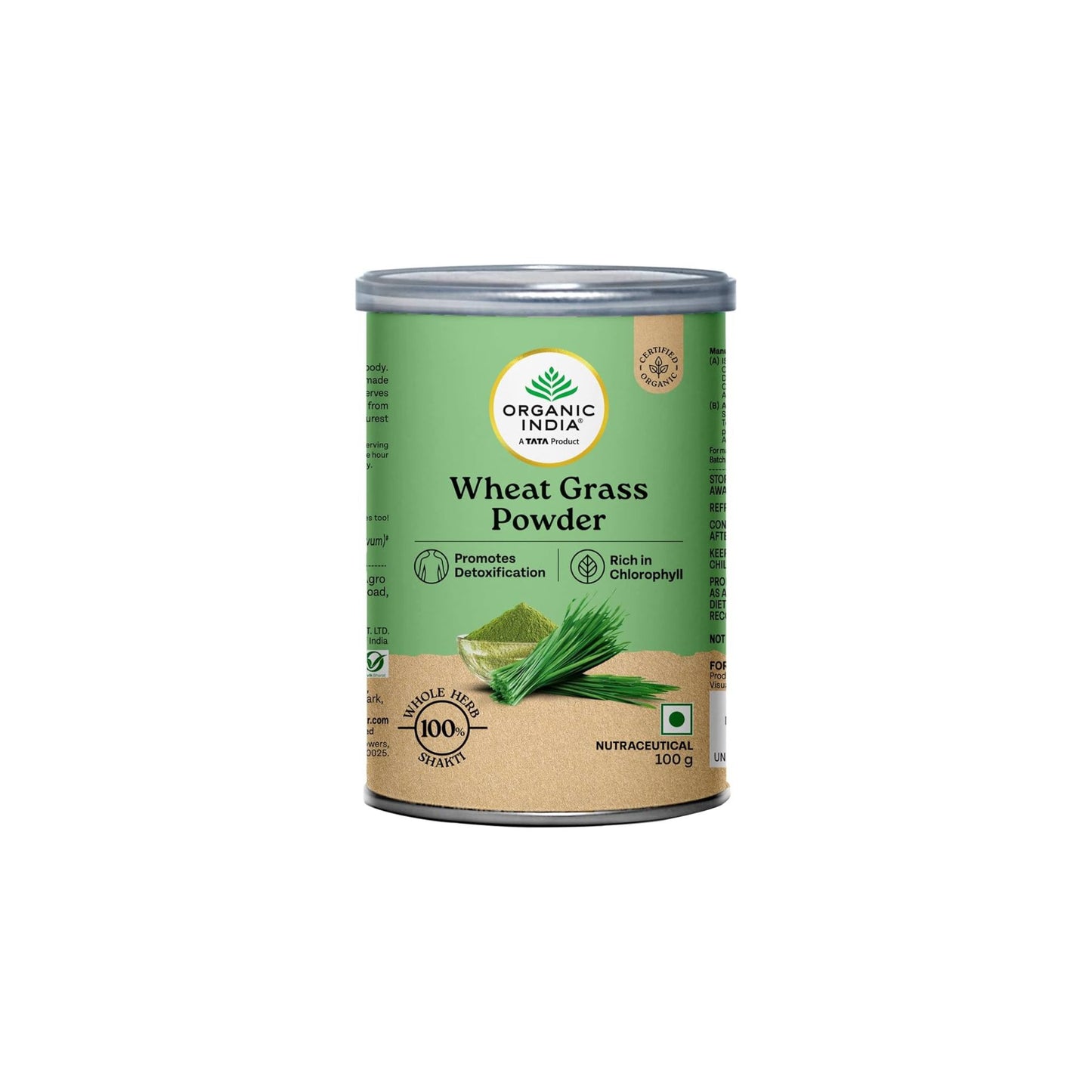A TATA Product - Organic India Wheat Grass - 100g
