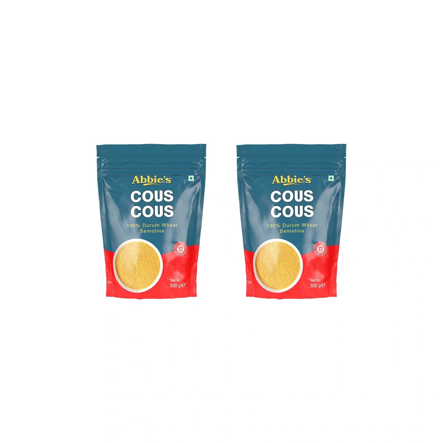 Abbie's Cous Cous 100% Durum Wheat Semolina 500g (Pack of 2)