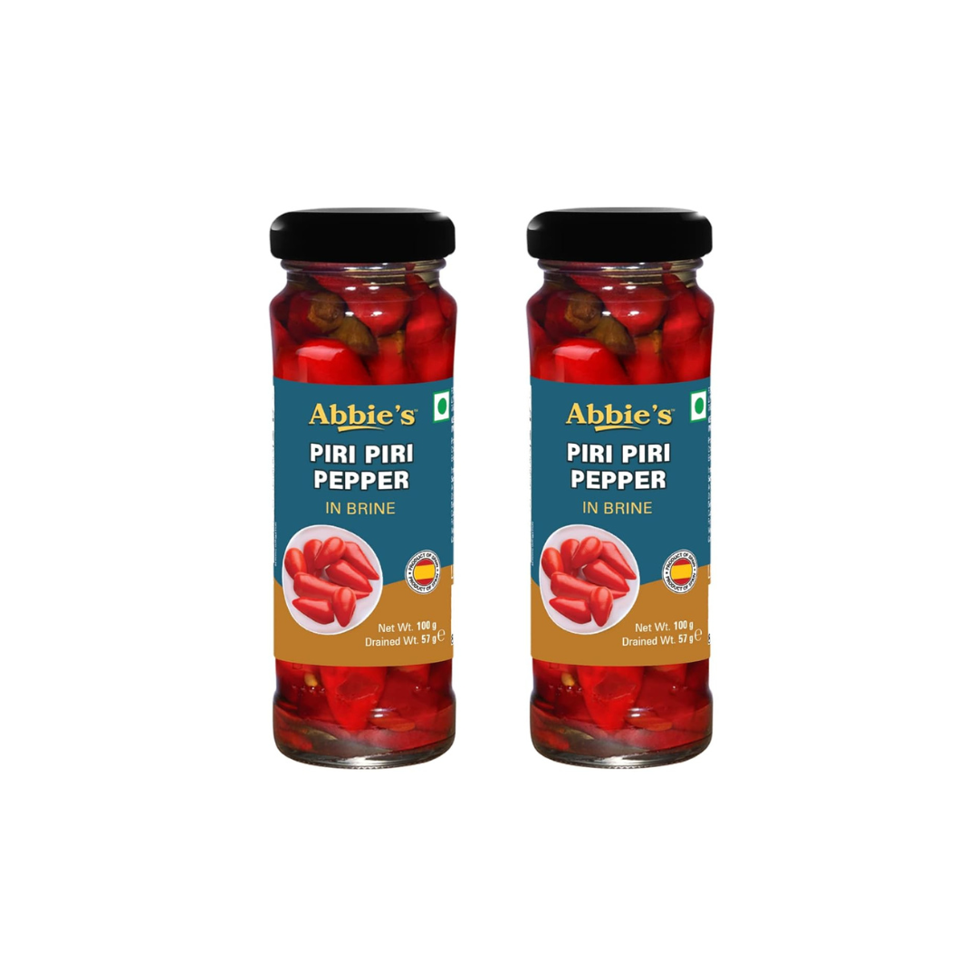 Abbie's Piri Piri Pepper in Brine 100 g (Pack of 2)