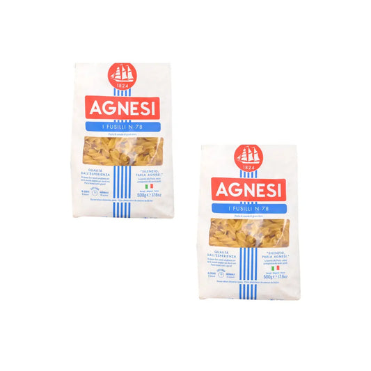 Agnesi Fusilli N-78 Pasta 500g (Pack of 2)