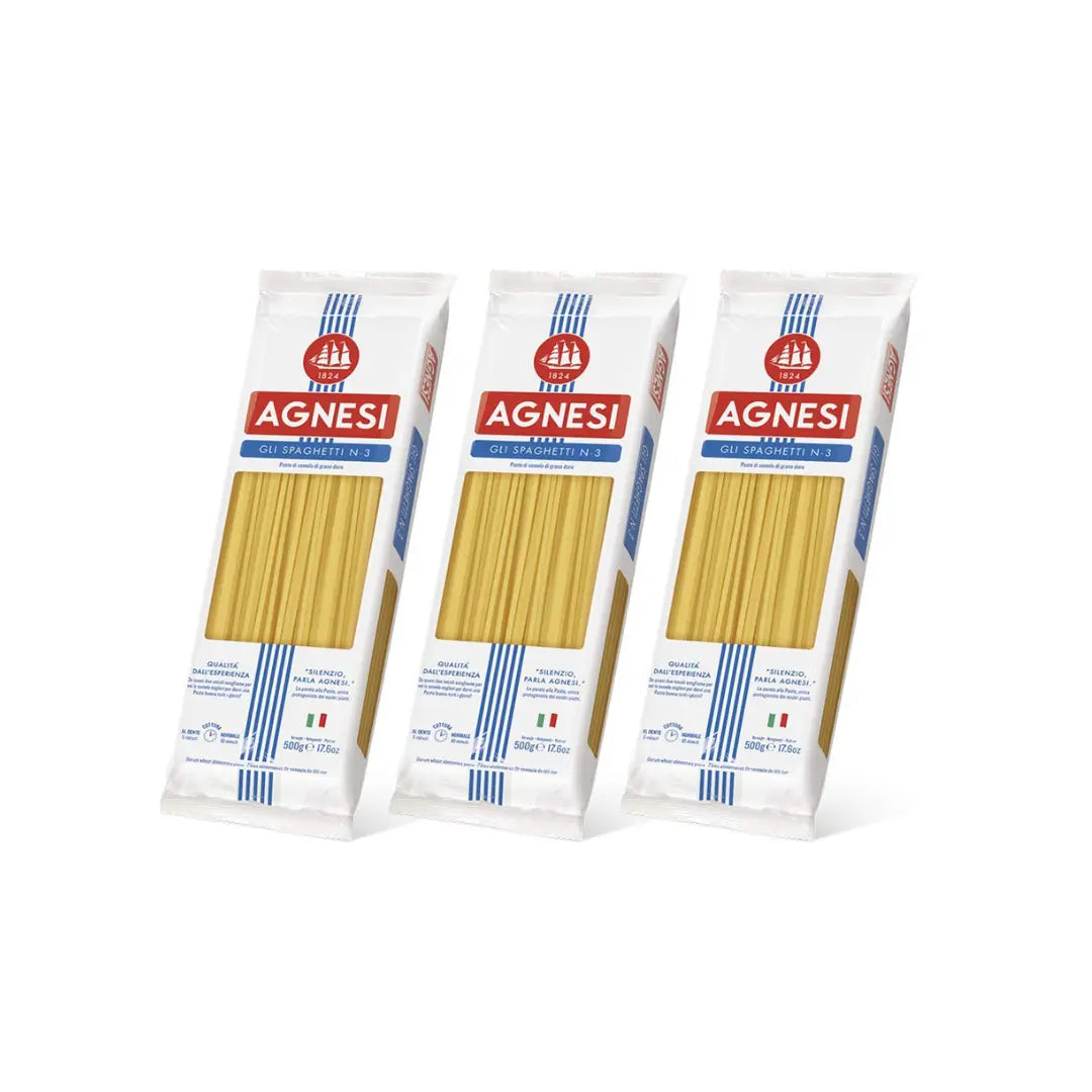 Agnesi Spaghetti N-3 Pasta 500g (Pack of 3)