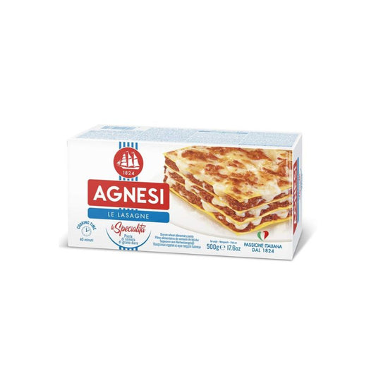 Agnesi Lasagne Sheets 500g - Premium Italian Pasta for Delicious Lasagna