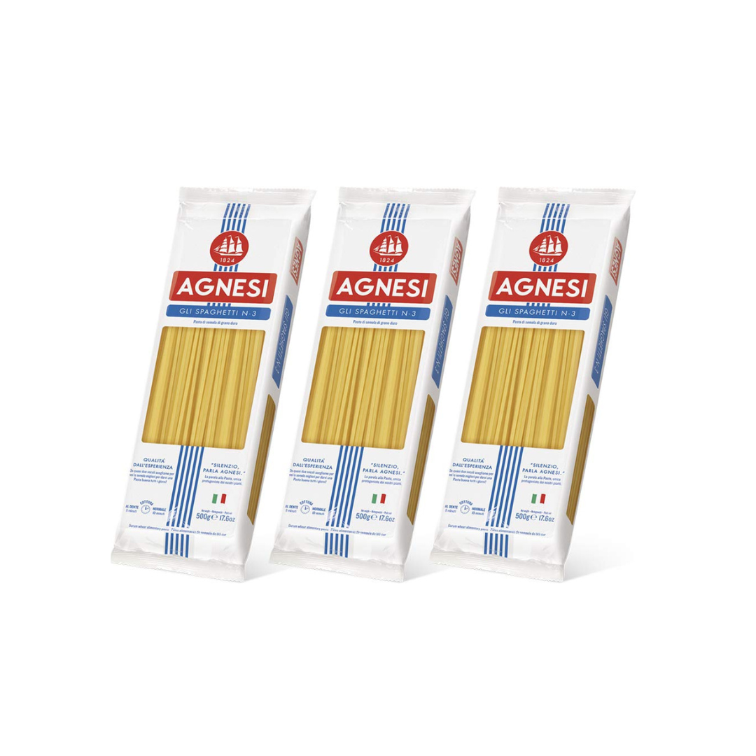 Agnesi Spaghetti N-3 Pasta 500g (Pack of 3)