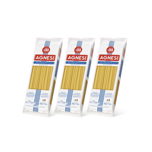 Agnesi Spaghetti N-3 Pasta 500g (Pack of 3)