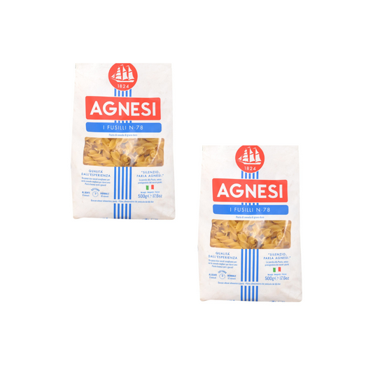 Agnesi Fusilli N-78 Pasta 500g (Pack of 2)