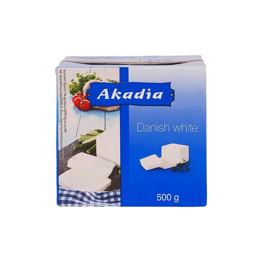 Akadia Danish White Cheese Perfect For Cheese Boards & Salad 500g 