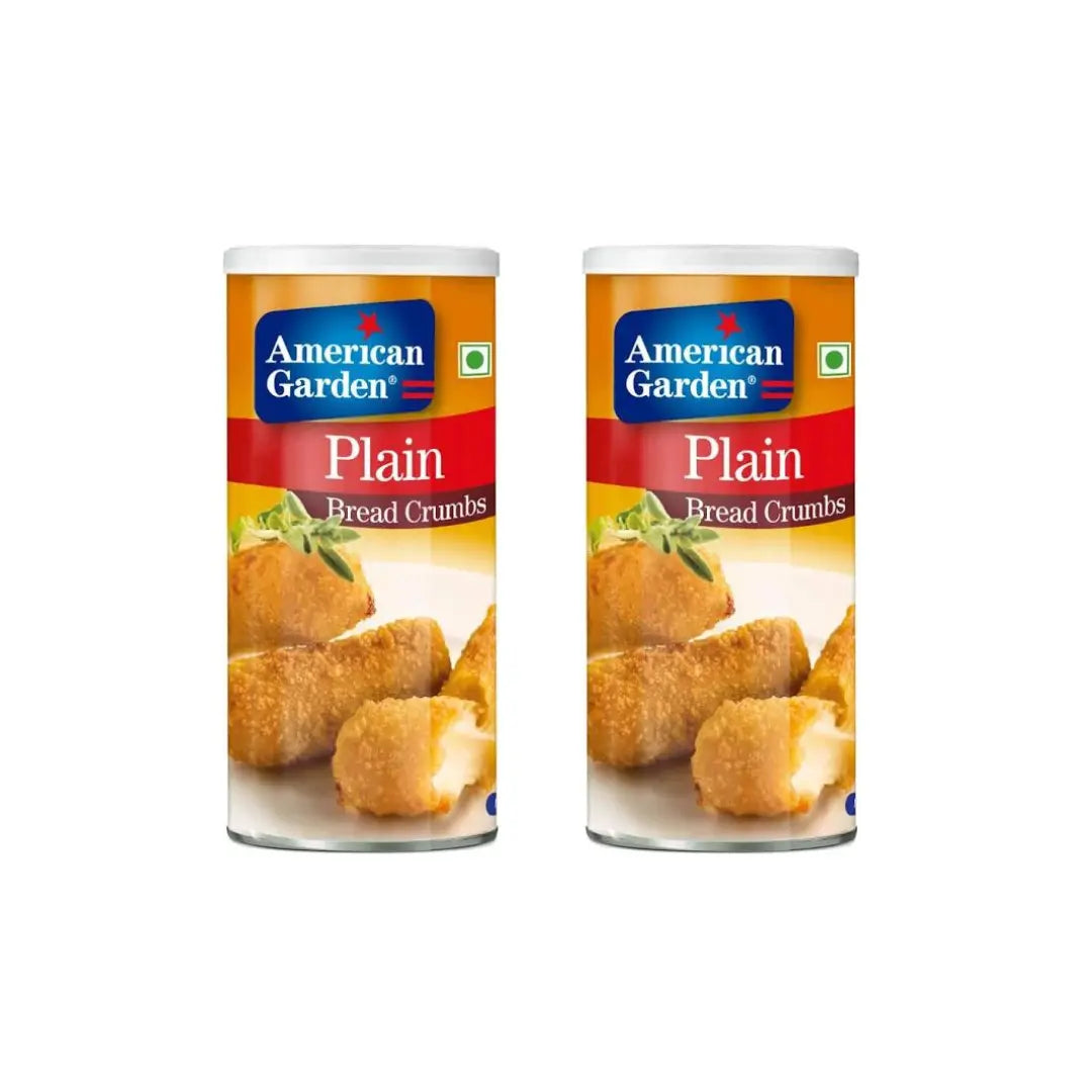 Bread 425 American Garden Bread Crumbs Plain 425g (Pack of 2)