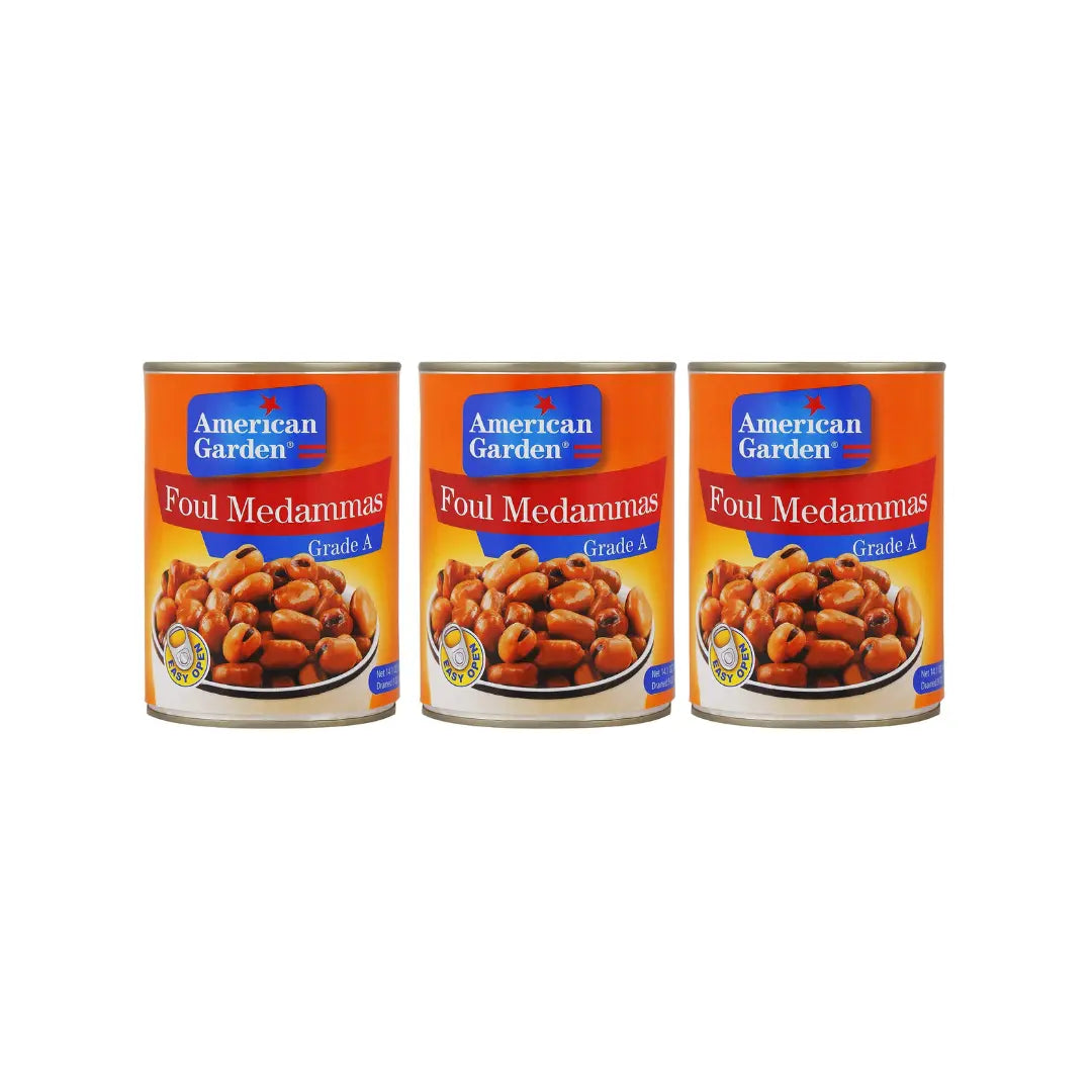 American Garden Foul Medammas Grade A Beans 400g (Pack of 3)