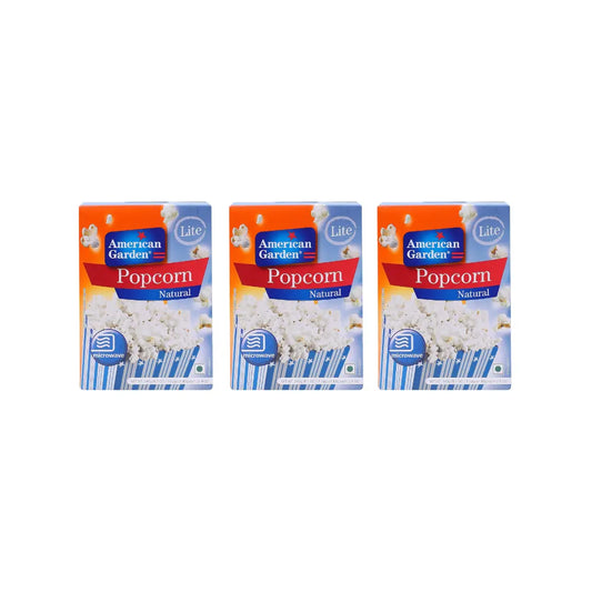American Garden Lite Natural Microwave Popcorn, 273 g (Pack of 3)