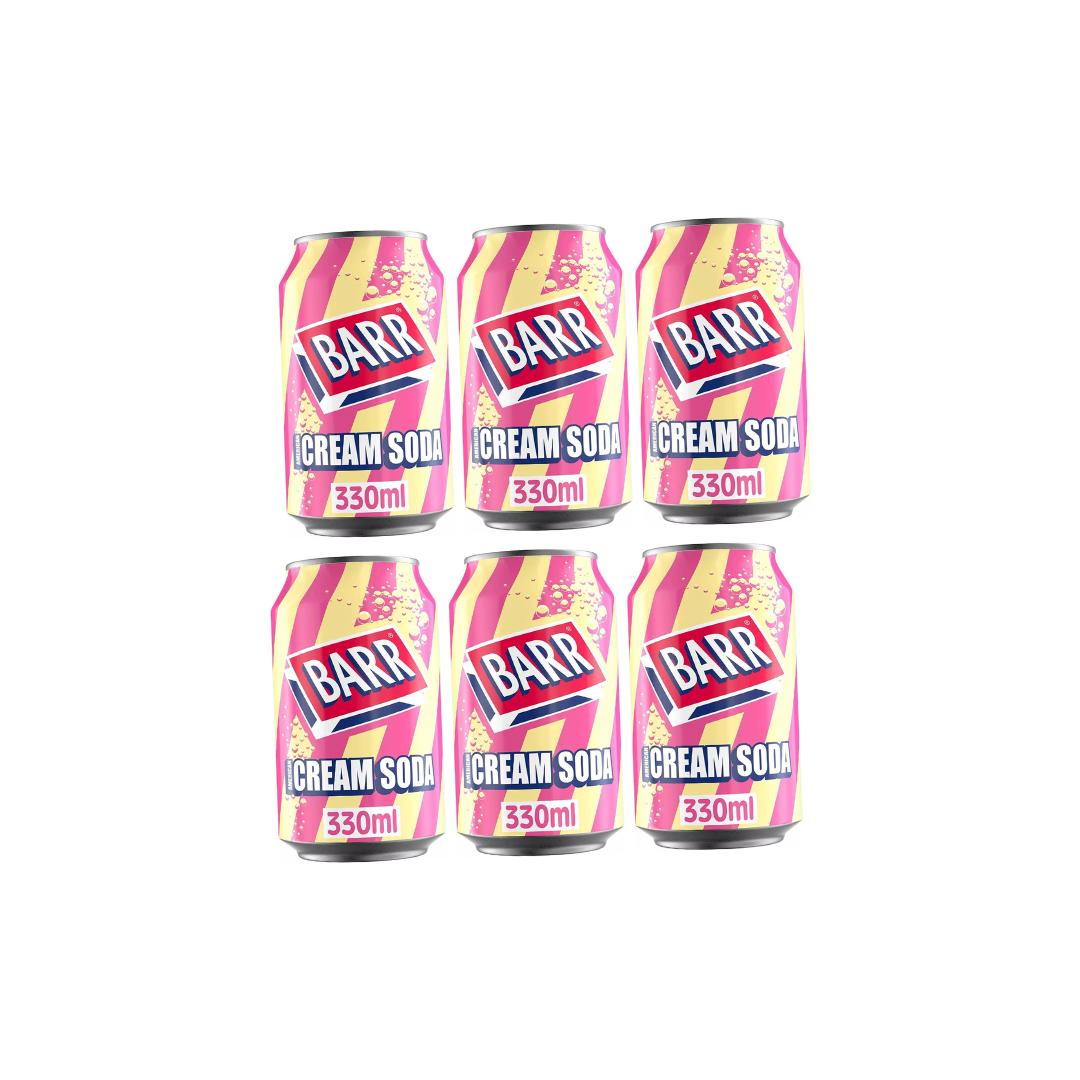 BARR American Cream Soda 330ml X 6 (Imported)