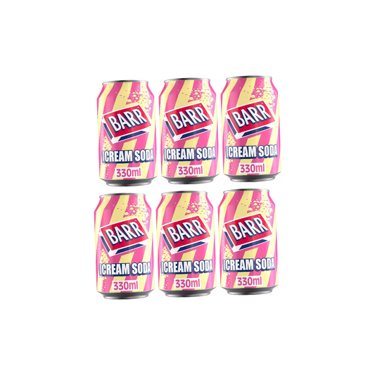 BARR American Cream Soda 330ml X 6 (Imported)
