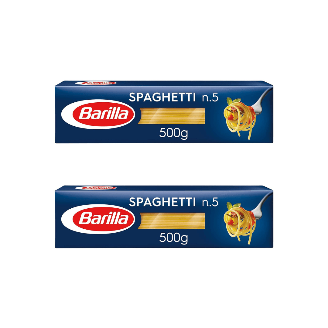 Barilla Spaghetti Pasta 500g (PACK OF 2)