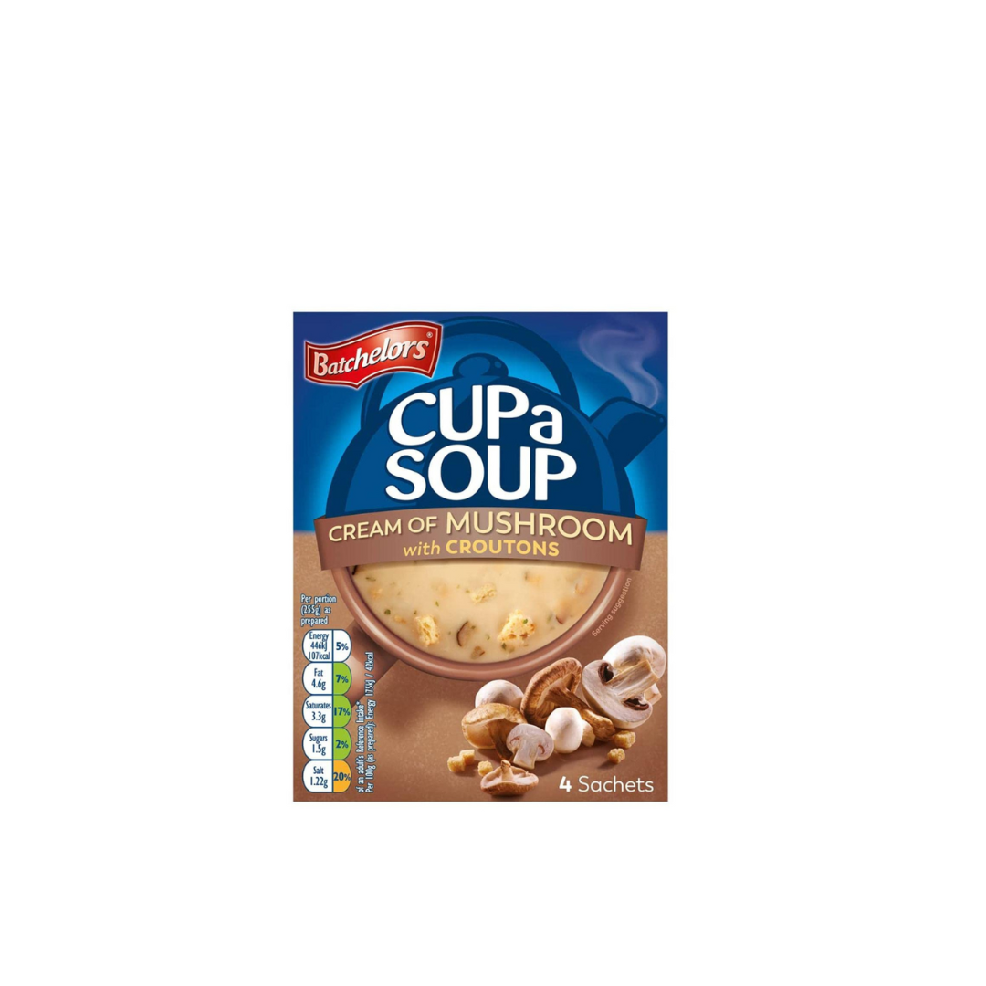 Batchelors Cup a Soup cream of mushroom with Croutons, 99g