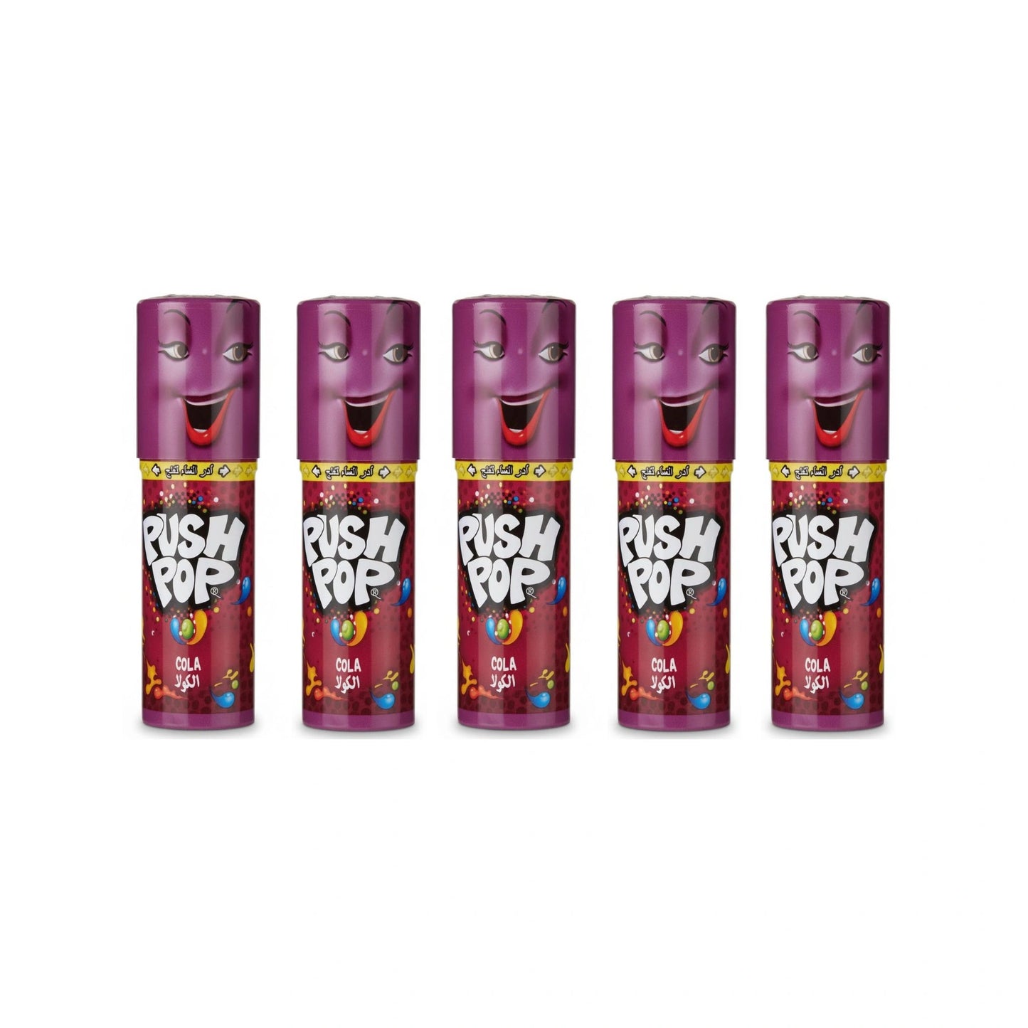 Bazooka Candy Brands Push Pop Cola Candy 15g (Pack of 5)