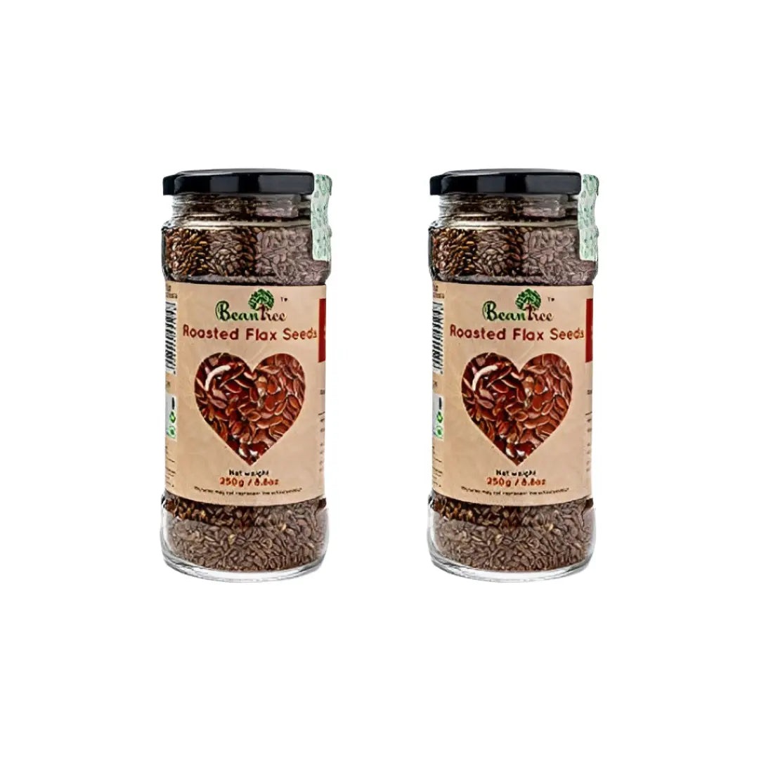 Beantree Roasted Flax Seeds 250gm (Pack of 2)
