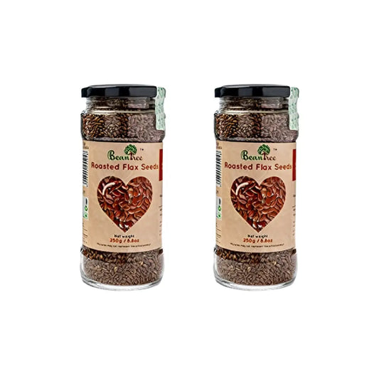 Beantree Roasted Flax Seeds 250gm (Pack of 2)