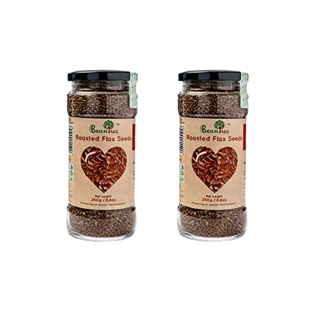 Beantree Roasted Flax Seeds 250gm (Pack of 2)