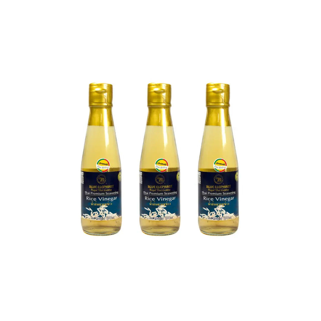 Blue Elephant Rice Vinegar 200ml (Pack of 3) Luckystore