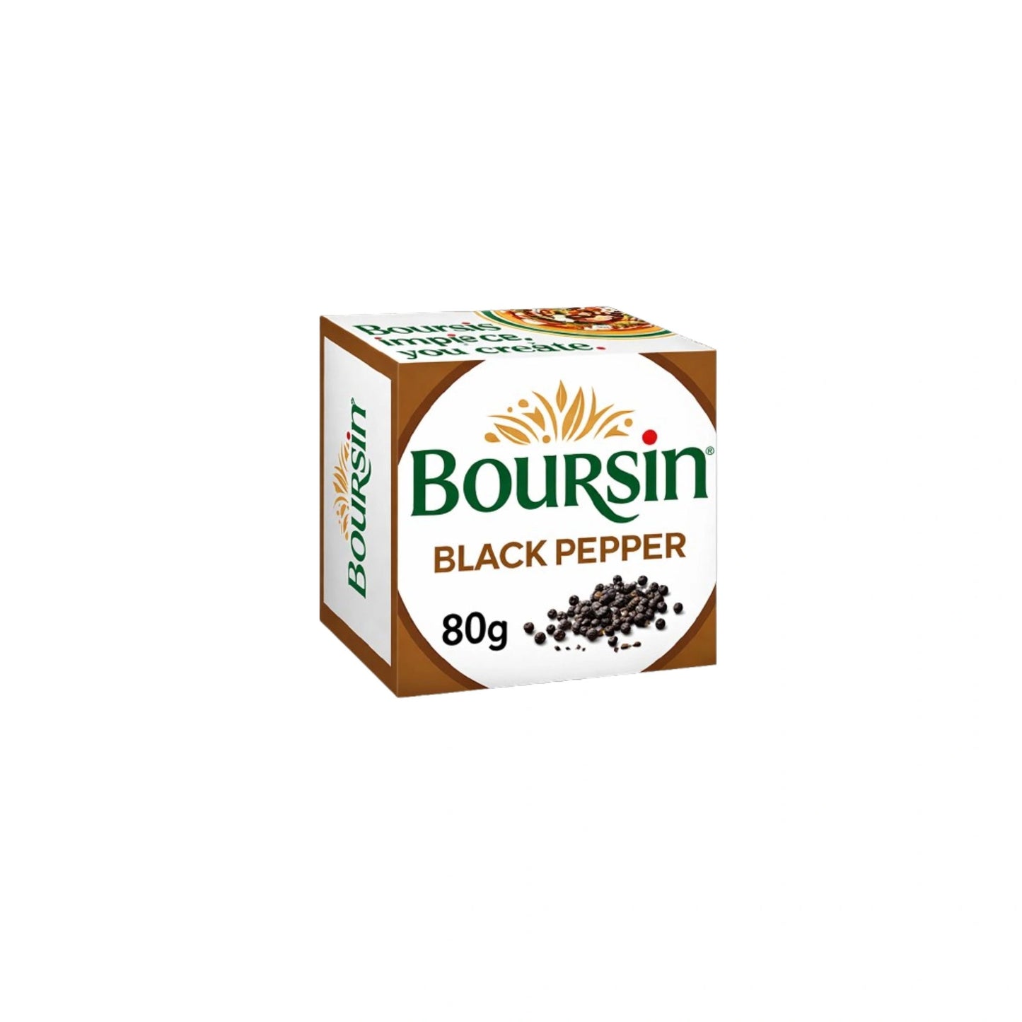 Boursin Cracked Black Pepper Cheese 80g