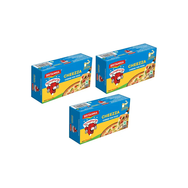 Buy Britannia The Laughing Cow Cheezza Cheese Pizza 200g (Pack of 3)