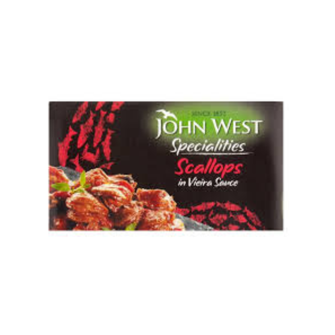 Buy John West Scallops in Viera Sauce 111g – Premium Seafood Treat | luckystore.in 