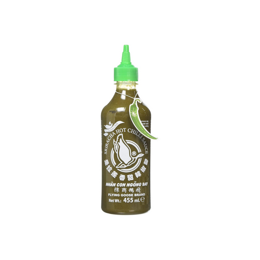 Buy Now Flying Goose, Sriracha Green Chilli Sauce 455ml | luckystore.in