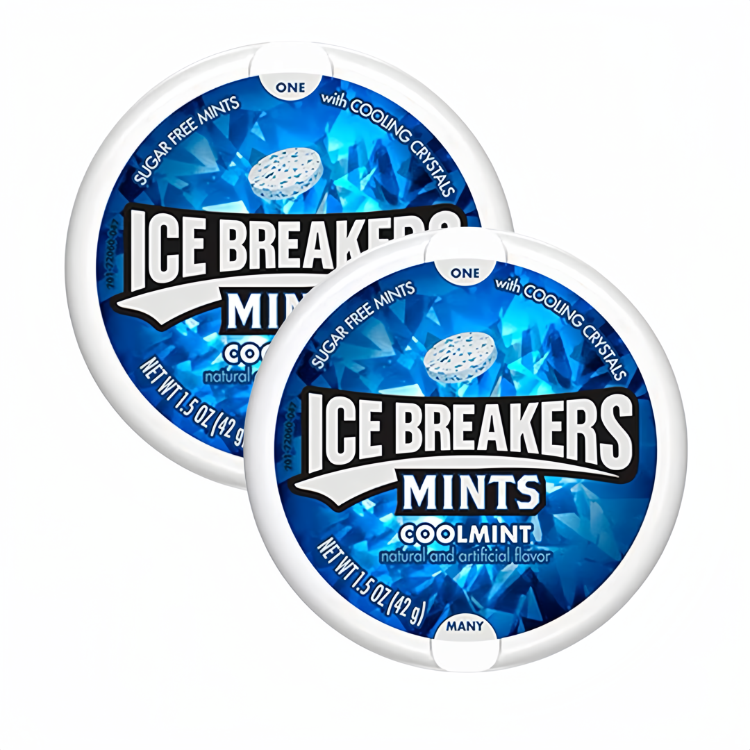 Buy Ice Breakers Coolmint Sugar Free Mints, 42 g (Pack Of 2)