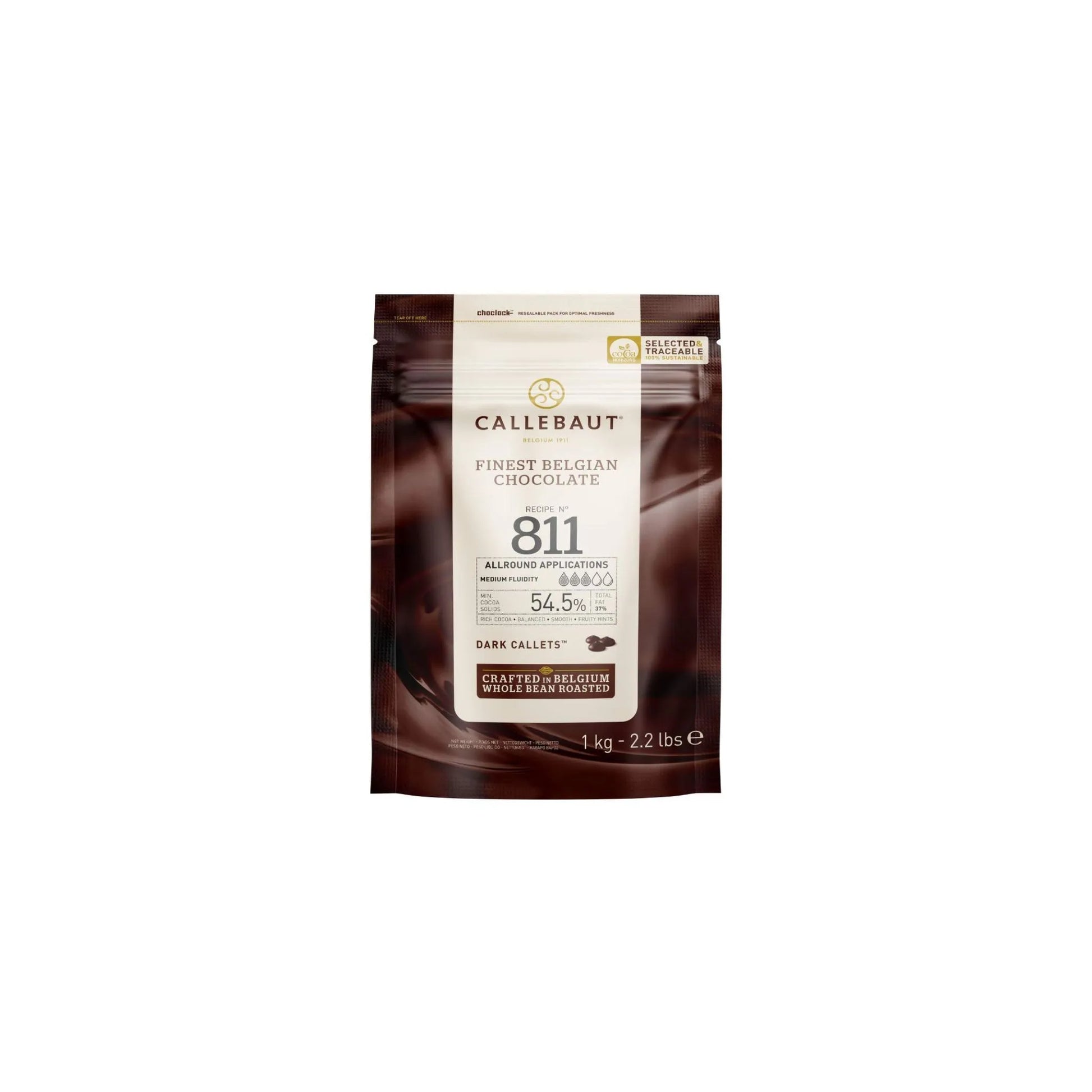 Callebaut Dark Couverture Chocolate Callets 1kg Professional Baking Chocolate