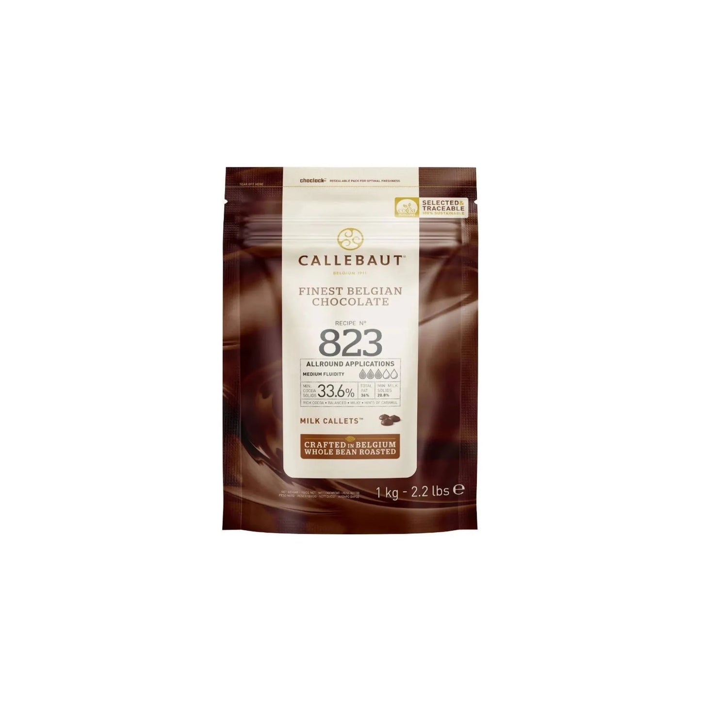 Callebaut Milk Couverture Chocolate Callets 1kg Belgian Baking Chocolate
