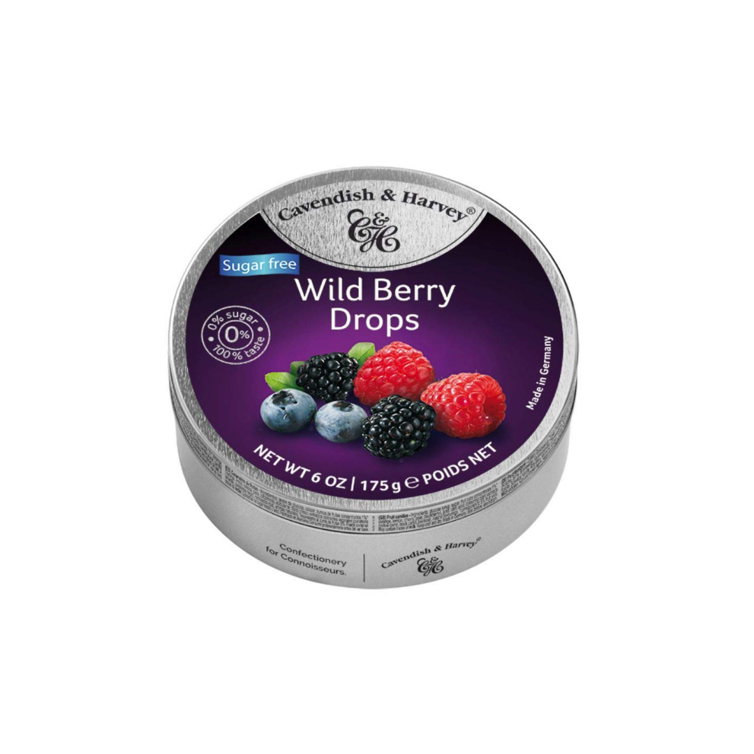 Cavandish & Harvey Sugar Free Wild Berry Drops, 175G (Pack of 9)