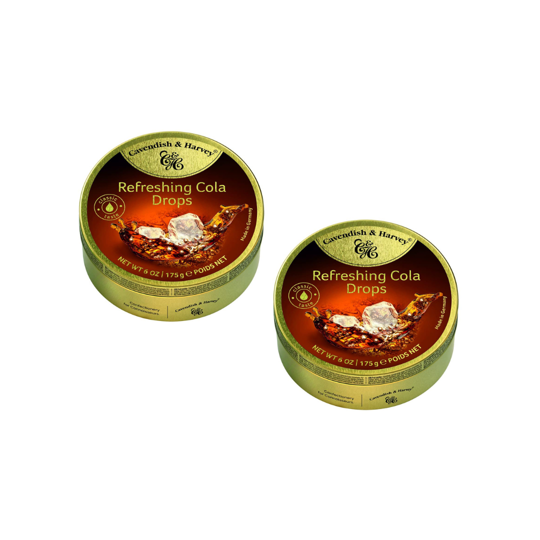 Cavendish & Harvey Refreshing Cola Drops - 175g, Germany (Pack of 2)