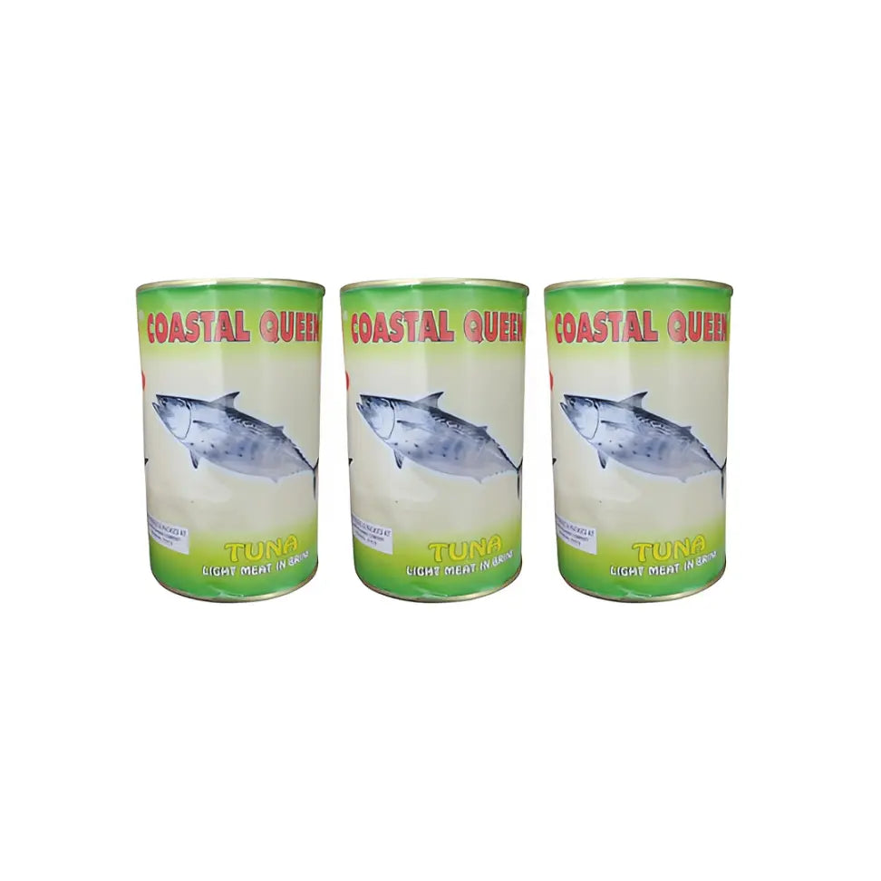 Coastal Queen Tuna Light Meat In Brine (Pack of 3) 
