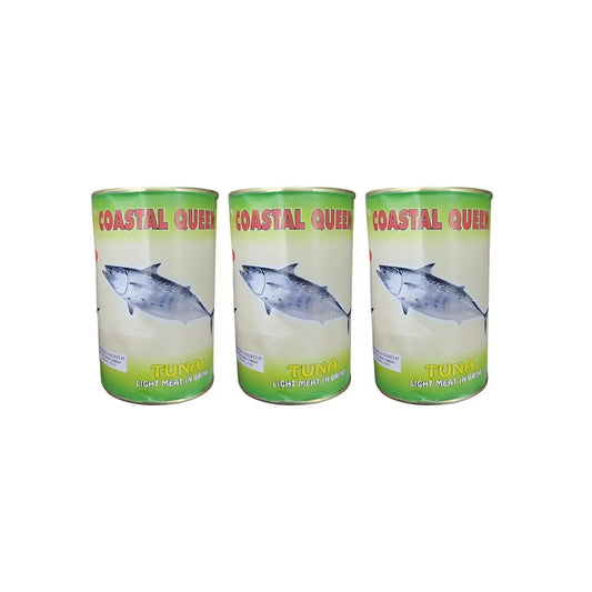 Coastal Queen Tuna Light Meat In Brine (Pack of 3) 
