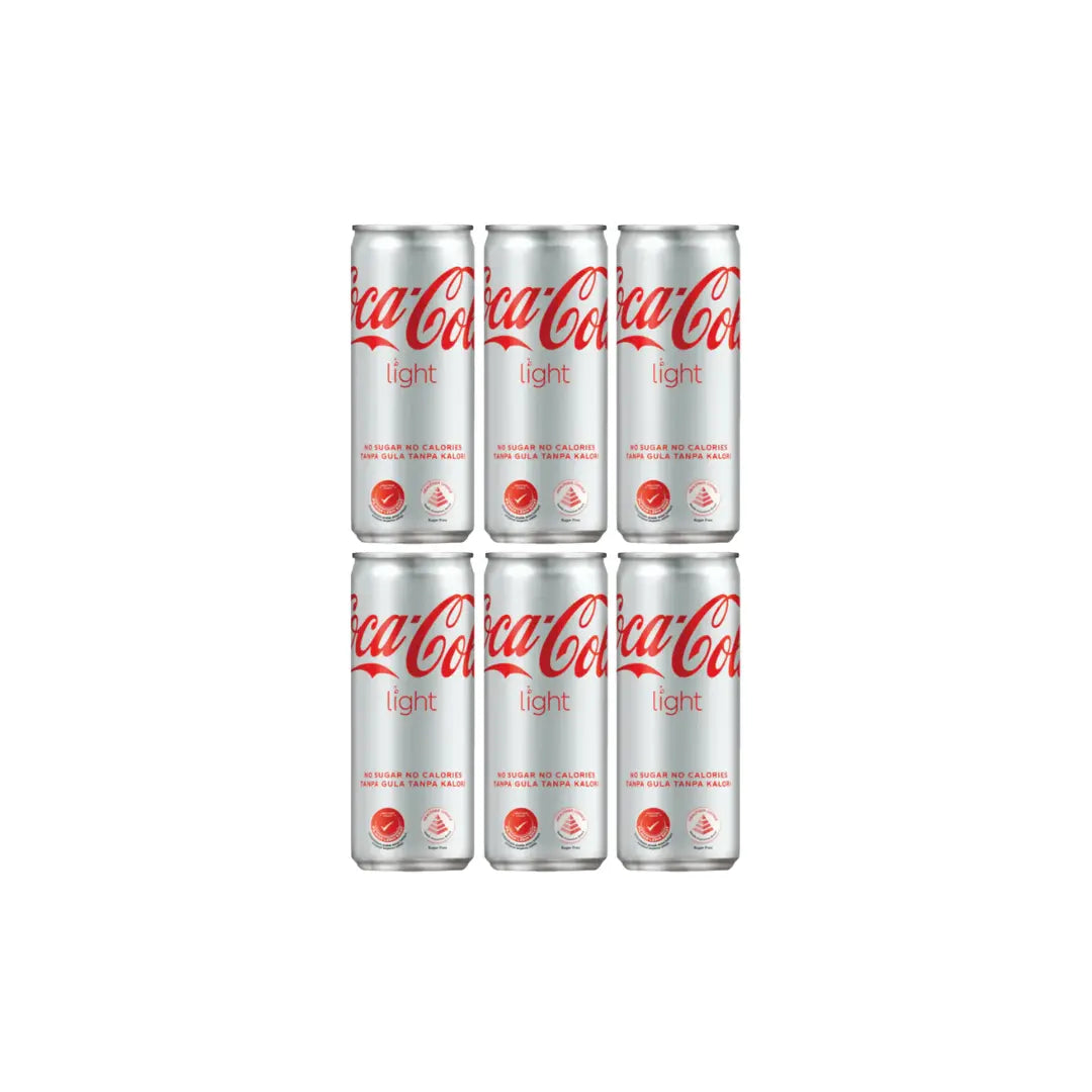 Coca Cola Light Drink imported 300ml (Imported) - [Pack of 6)