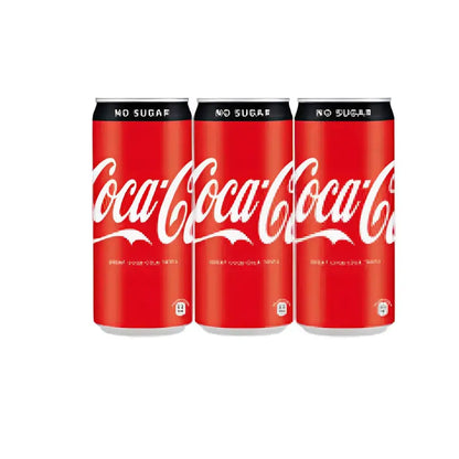 Coca Cola Zero Sugar Soft Drink Can 330ml