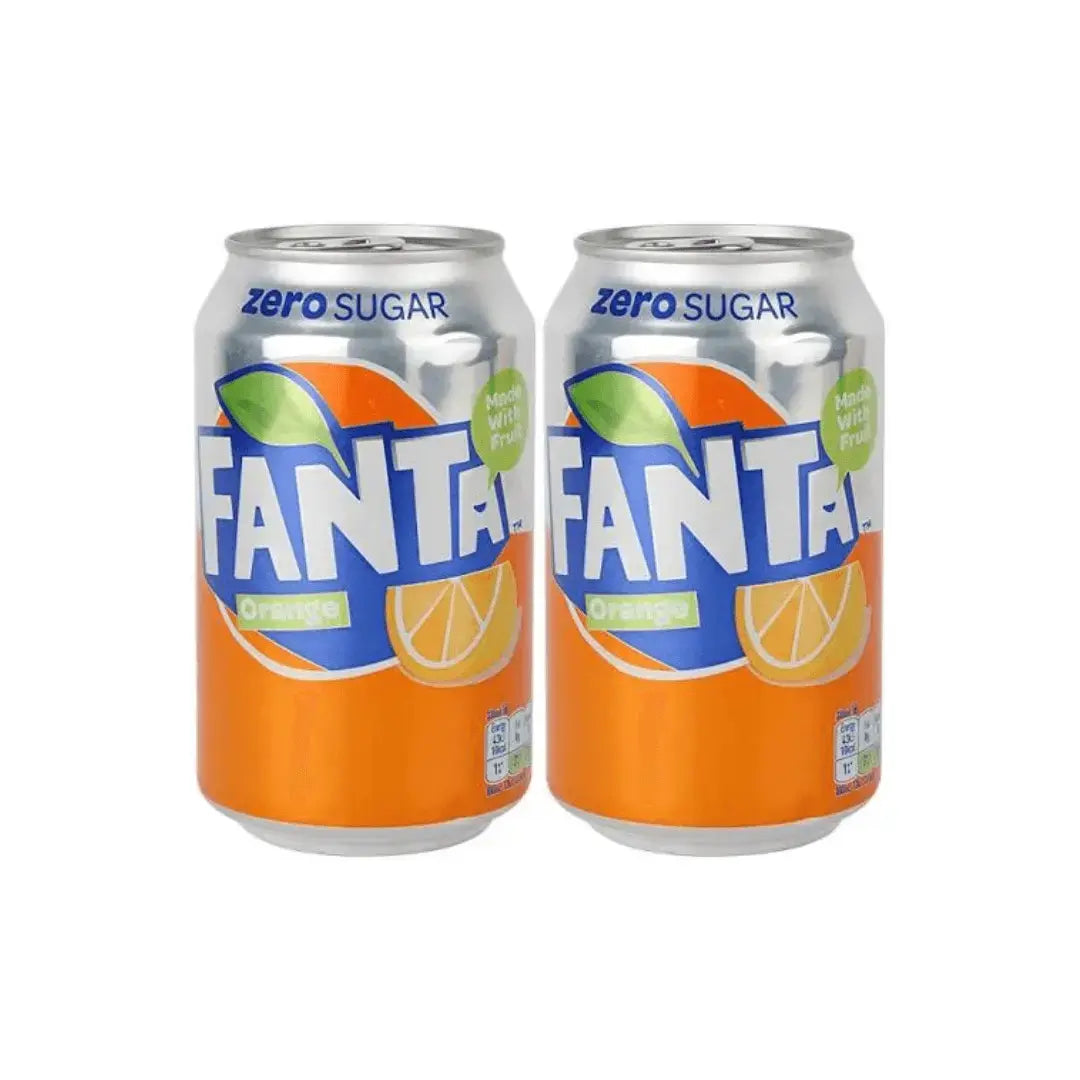 Fanta Zero Sugar 330ml – Imported Sugar-Free Orange Soft Drink