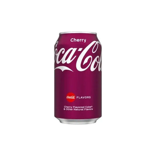 Coca cola cherry 330ml soft drink can