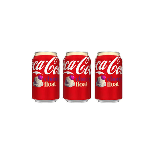 Coca Cola Cherry Float Soft Drink 330ml (Pack of 3)